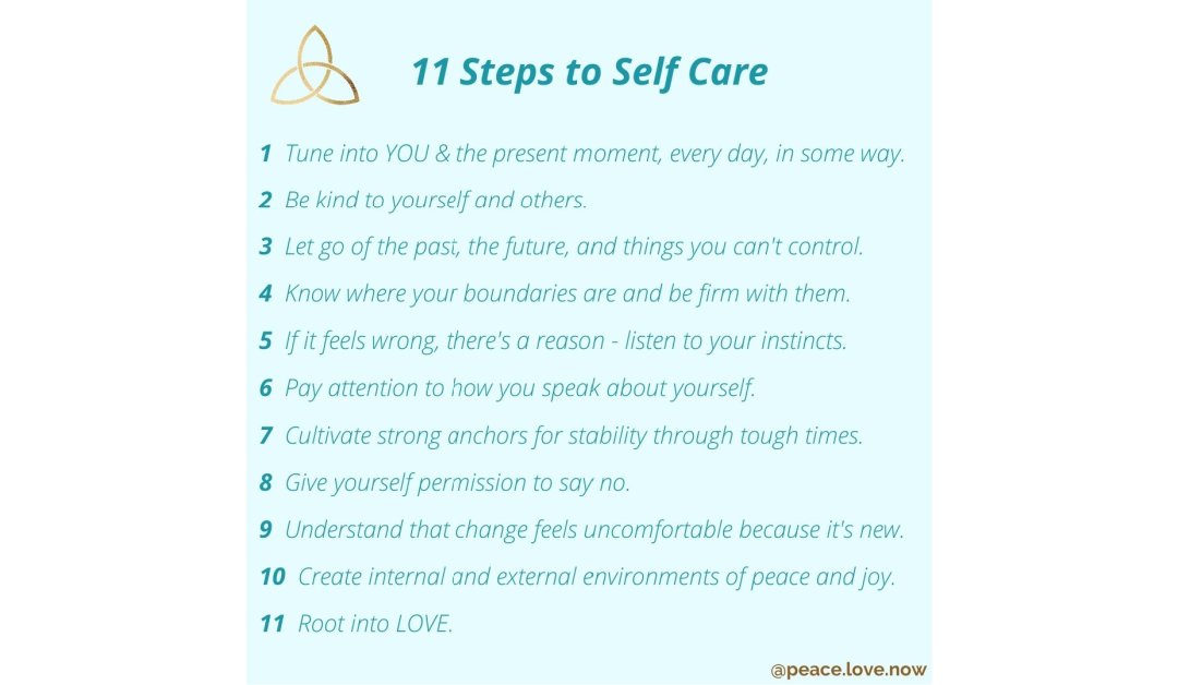 11 Steps to Self Care