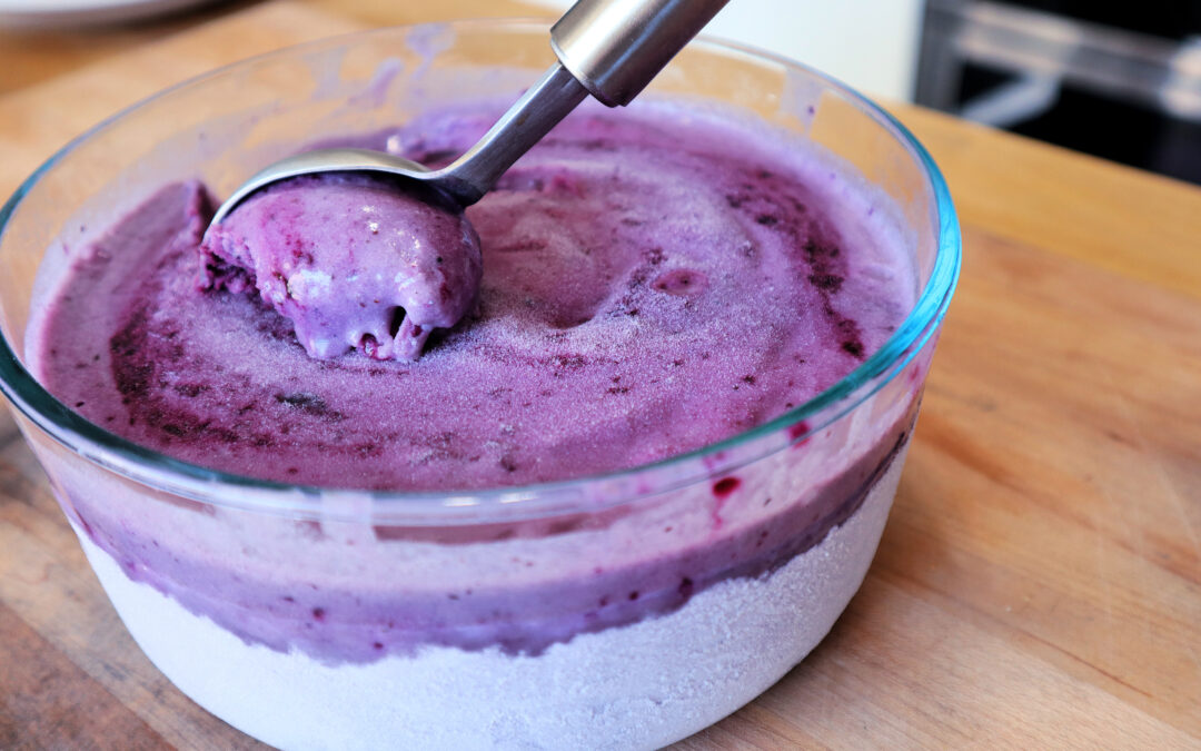 Blueberry & Lavender Ice Cream