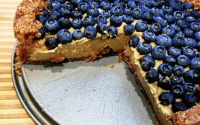 Blueberries & Cream No-Bake Tart